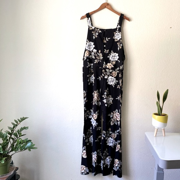 FLYNN SKYE Party Overalls in “Black Floral” - Picture 2 of 13